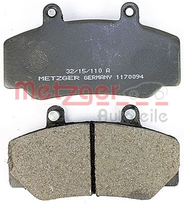 METZGER 1170094 Bremsbelagsatz, Scheibenbremse